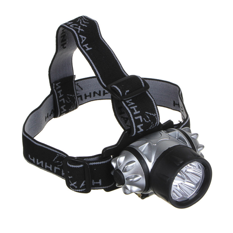 Фонарь налобный 3ААА LED 6,5х4,3см 5-режимов Ермак