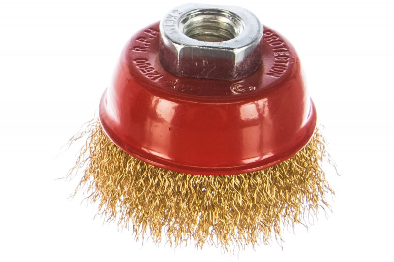 Щетка для УШМ125 мм дисковая стальная проволока 0.5мм ЗУБР