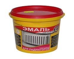 Эмаль для радиаторов акриловая 0,9кг белая глянцевая ЛАКРА