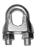 Зажим стальных канатов DIN741 М5 нержавейка