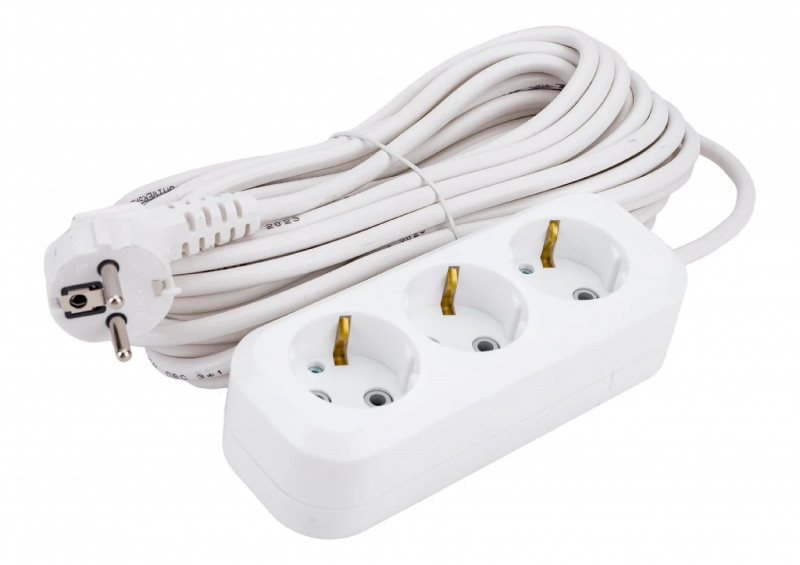 Удлинитель бытовой ПВС 3х0,75 IP20 У10-554 3х5м с/з 10А UNIVersal