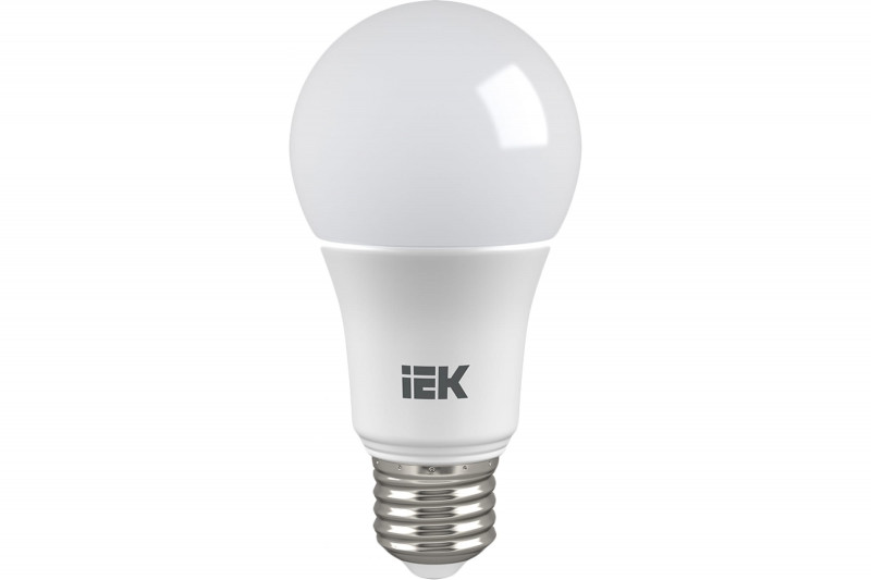 Лампа светодиодная А60 11Вт Е27 шар LED IEK белый