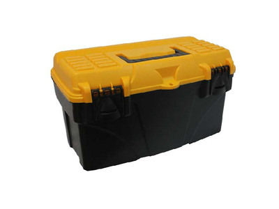 Ящик для инструмента 21 с секциями желтый с черным ТИТАН