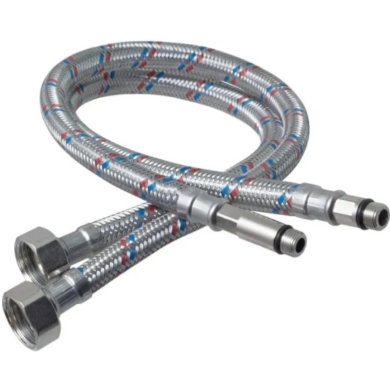 Подводка гибкая для воды 120см ГШ1/2 латун.гайка ELKA