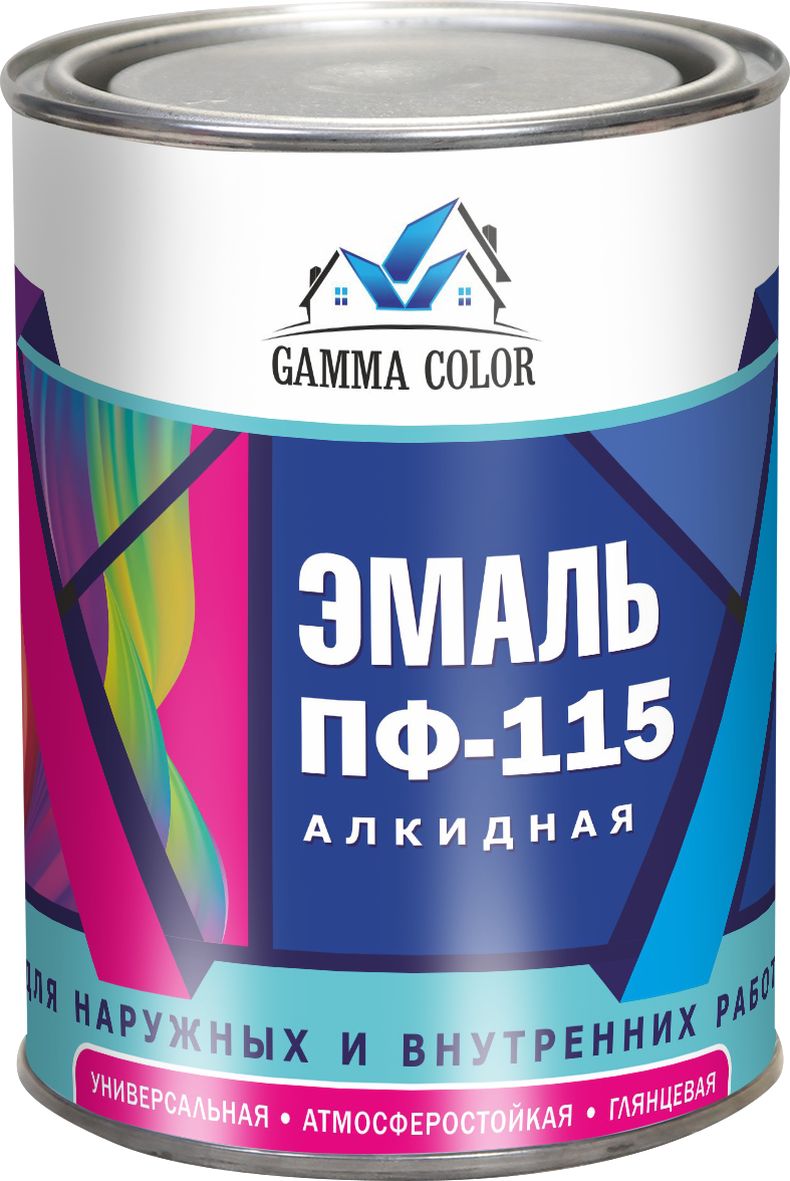 Эмаль ПФ-115 шоколад 0,8кг Gamma color