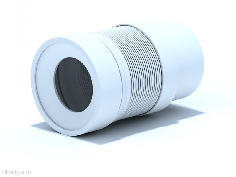 Гофра 1 1/2 40/50 D45 400мм с гайкой UNICORN